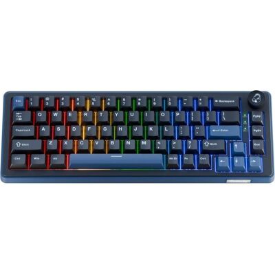 Ducky OK-M 65 Gaming-Tastatur, 65%, Hot-Swap-fähig, RGB, ANSI - KTT Baby Blue Switches (US, Kabellos), Tastatur Ducky OK-M 65 Gaming-Tastatur, 65%, Hot-Swap-fähig, RGB, ANSI - KTT Baby Blue Switches (US, Kabellos), Tastatur