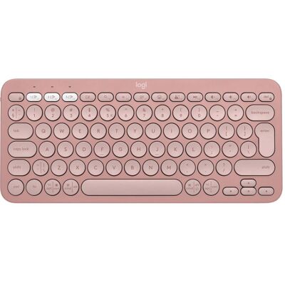 Logitech Pebble Keys 2 K380s (US, Kabellos), Tastatur, Pink, Rosa Logitech Pebble Keys 2 K380s (US, Kabellos), Tastatur, Pink, Rosa