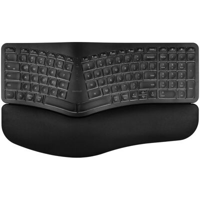 Bluebuilt Draadloos Ergonomisch Bluetooth Toetsenbord QWERTY (BBWEBK24) (US, Kabellos), Tastatur, Schwarz Bluebuilt Draadloos Ergonomisch Bluetooth Toetsenbord QWERTY (BBWEBK24) (US, Kabellos), Tastatur, Schwarz