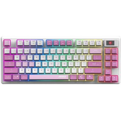 MSI FORGE GK600 TKL (US, Kabellos), Tastatur, Violett MSI FORGE GK600 TKL (US, Kabellos), Tastatur, Violett