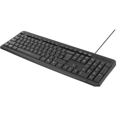 Deltaco Wired keyboard 104 keys, US layout, USB, black, slim design, silent keys (US, Kabelgebunden), Tastatur, Schwarz Deltaco Wired keyboard 104 keys, US layout, USB, black, slim design, silent keys (US, Kabelgebunden), Tastatur, Schwarz