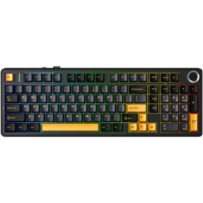 Aula Tastatur mit Gasket-Tastenanschlag F99 Pro Thunder Black StarVector RGB (US, Kabelgebunden, Kabellos), Tastatur, Schwarz Aula Tastatur mit Gasket-Tastenanschlag F99 Pro Thunder Black StarVector RGB (US, Kabelgebunden, Kabellos), Tastatur, Schwarz