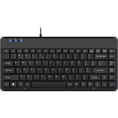 Perixx PERIBOARD-409 H, US, Mini USB-Tastatur, 2 Hubs, schwarz (US-Layout) (US, Kabelgebunden), Tastatur, Schwarz Perixx PERIBOARD-409 H, US, Mini USB-Tastatur, 2 Hubs, schwarz (US-Layout) (US, Kabelgebunden), Tastatur, Schwarz