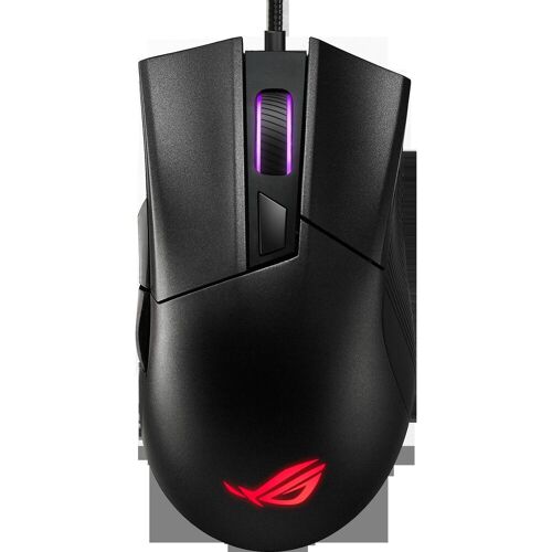 Asus ROG Gladius II Core (Kabelgebunden), Maus, Schwarz