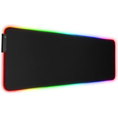 Riff Gaming-Mauspad - Gummi-Stoff 80x30cm - Schwarz Riff Gaming-Mauspad - Gummi-Stoff 80x30cm - Schwarz