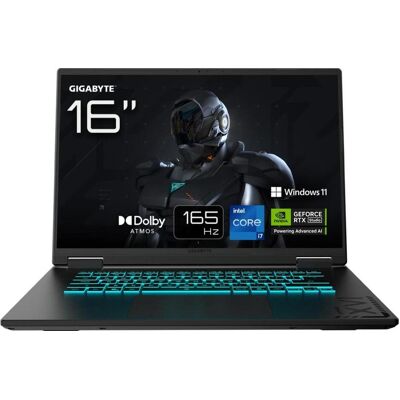 Gigabyte GAMING A16 CTHI3DE894SH (16", 2000 GB, 64 GB, DE, Intel Core i7-13620H), Notebook, Schwarz Gigabyte GAMING A16 CTHI3DE894SH (16", 2000 GB, 64 GB, DE, Intel Core i7-13620H), Notebook, Schwarz