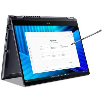 Acer TravelMate P4 Spin 16:10 5-225U 2x8GB 512GBSSD W11P (14", 512 GB, 16 GB, DE), Notebook, Blau Acer TravelMate P4 Spin 16:10 5-225U 2x8GB 512GBSSD W11P (14", 512 GB, 16 GB, DE), Notebook, Blau