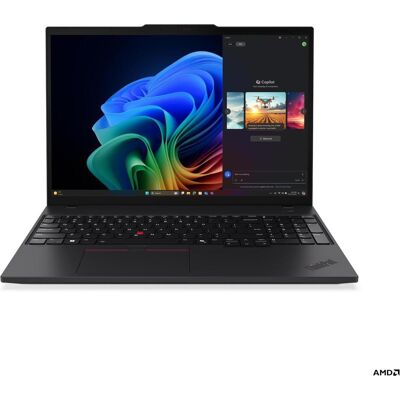 Lenovo ThinkPad T16 Gen 4 (AMD) (16", 512 GB, 32 GB, Eng. Int., AMD Ryzen AI 5 340), Notebook, Schwarz Lenovo ThinkPad T16 Gen 4 (AMD) (16", 512 GB, 32 GB, Eng. Int., AMD Ryzen AI 5 340), Notebook, Schwarz