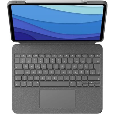 Logitech Combo Touch (DE, Apple iPad Pro 12.9 2018, Apple iPad Pro 12.9 2020, Apple iPad Pro 12.9 2021, Apple iPad Pro 12.9 2022), Tablet Tastatur, Grau Logitech Combo Touch (DE, Apple iPad Pro 12.9 2018, Apple iPad Pro 12.9 2020, Apple iPad Pro 12.9 2021, Apple iPad Pro 12.9 2022), Tablet Tastatur, Grau