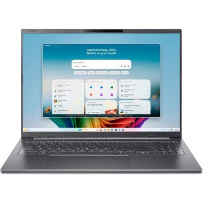 Acer Aspire 16 AI OLED 16" U9-386H 16GB 512GB SSD W11H (16", 512 GB, 16 GB, DE), Notebook, Grau Acer Aspire 16 AI OLED 16" U9-386H 16GB 512GB SSD W11H (16", 512 GB, 16 GB, DE), Notebook, Grau