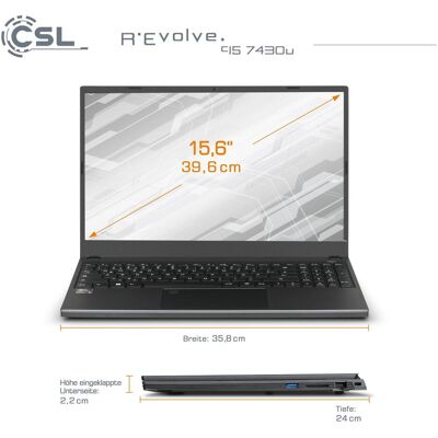 CSL - R'Evolve C15 5500U - 32GB - 500GB - Notebook CSL - R'Evolve C15 5500U - 32GB - 500GB - Notebook