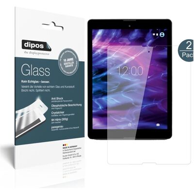 Dipos Displayschutz Anti-Shock (2 Stk., Medion Lifetab P9702), Tablet Schutzfolie Dipos Displayschutz Anti-Shock (2 Stk., Medion Lifetab P9702), Tablet Schutzfolie