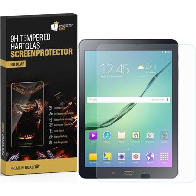 Protectorking 1x echtes Tempered 9H Panzerhartglas 3D KLAR (1 Stk., Samsung Galaxy Tab S2 9.7), Tablet Schutzfolie Protectorking 1x echtes Tempered 9H Panzerhartglas 3D KLAR (1 Stk., Samsung Galaxy Tab S2 9.7), Tablet Schutzfolie