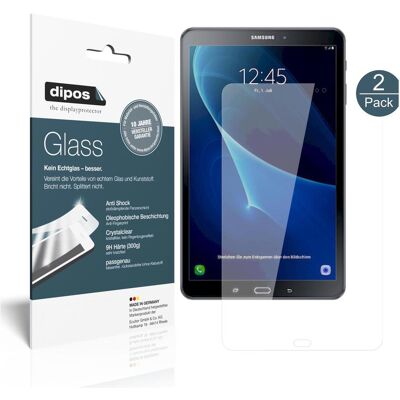 Dipos Displayschutz Anti-Shock (2 Stk., Samsung Galaxy Tab A 10.1 (2016)), Tablet Schutzfolie Dipos Displayschutz Anti-Shock (2 Stk., Samsung Galaxy Tab A 10.1 (2016)), Tablet Schutzfolie