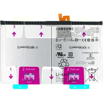 Samsung Akku EB-BX828ABE Galaxy Tab S10 FE+(Wi-Fi/5G) GH82-37171A, Smartphone Akku Samsung Akku EB-BX828ABE Galaxy Tab S10 FE+(Wi-Fi/5G) GH82-37171A, Smartphone Akku