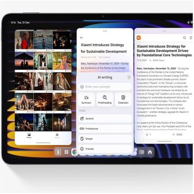 Xiaomi Matte Glass Tablet mit 3,2K-Display, Snapdragon 8s Gen 3, 12 GB RAM, 512 GB, HyperAI, 8850 mAh (nur WLAN, 11.20", 512 GB, Grau), Tablet, Grau Xiaomi Matte Glass Tablet mit 3,2K-Display, Snapdragon 8s Gen 3, 12 GB RAM, 512 GB, HyperAI, 8850 mAh (nur WLAN, 11.20", 512 GB, Grau), Tablet, Grau