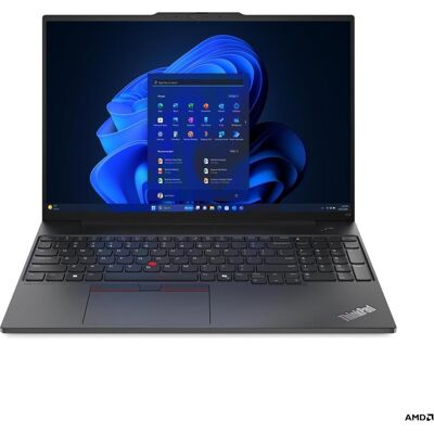 Lenovo ThinkPad E16 Gen 2 (AMD) (16", 256 GB, 8 GB, Eng. Int.), Notebook, Schwarz Lenovo ThinkPad E16 Gen 2 (AMD) (16", 256 GB, 8 GB, Eng. Int.), Notebook, Schwarz