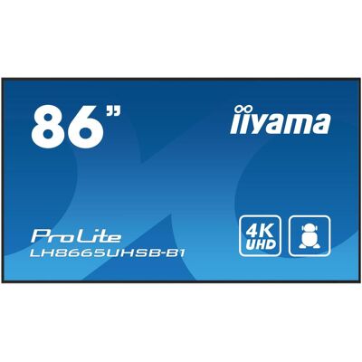 IIYAMA 86" 3840x2160, UHD IPS panel, Haze 1%, 8 (3840 x 2160 Pixel, 86"), Digital Signage, Schwarz IIYAMA 86" 3840x2160, UHD IPS panel, Haze 1%, 8 (3840 x 2160 Pixel, 86"), Digital Signage, Schwarz