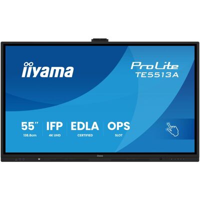 IIYAMA 138.8cm(55") TE5513A-B1AG 16:9 HDMI+2xUSB-C+DP (Speditionsversand) (3840 x 2160 Pixel, 54.60"), Digital Signage, Schwarz IIYAMA 138.8cm(55") TE5513A-B1AG 16:9 HDMI+2xUSB-C+DP (Speditionsversand) (3840 x 2160 Pixel, 54.60"), Digital Signage, Schwarz