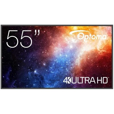 Optoma 55IN UHD 450 CD/M2 1233 X 703 X (3840 x 2160 Pixel, 55"), Digital Signage, Schwarz Optoma 55IN UHD 450 CD/M2 1233 X 703 X (3840 x 2160 Pixel, 55"), Digital Signage, Schwarz