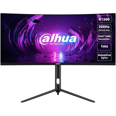 Dahua 30" WFHD 21 9 Curved 200Hz 1ms (2560 x 1080 Pixel, 30"), Monitor, Rot, Schwarz Dahua 30" WFHD 21 9 Curved 200Hz 1ms (2560 x 1080 Pixel, 30"), Monitor, Rot, Schwarz