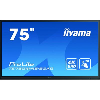 IIYAMA TE7504MIS-B2AG Touch 3xHDMI,5xUSB (3840 x 2160 Pixel, 75"), Digital Signage, Schwarz IIYAMA TE7504MIS-B2AG Touch 3xHDMI,5xUSB (3840 x 2160 Pixel, 75"), Digital Signage, Schwarz