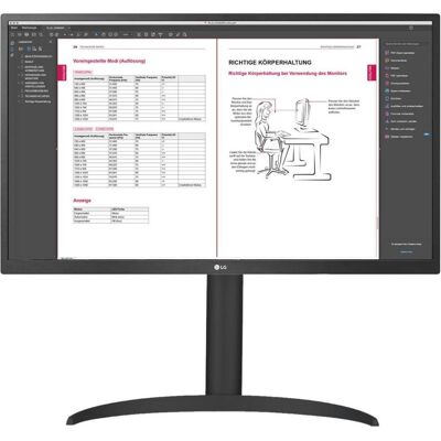 LG 27" 27BP55U-B (3840 x 2160 Pixel, 27"), Monitor, Schwarz LG 27" 27BP55U-B (3840 x 2160 Pixel, 27"), Monitor, Schwarz
