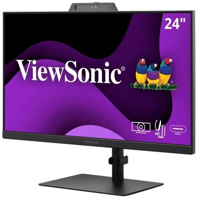 ViewSonic 60,5cm VG2441V Webcam 16:9 HDMI/DP/USBC 120Hz FHD (1920 x 1080 Pixel, 24"), Monitor, Schwarz ViewSonic 60,5cm VG2441V Webcam 16:9 HDMI/DP/USBC 120Hz FHD (1920 x 1080 Pixel, 24"), Monitor, Schwarz