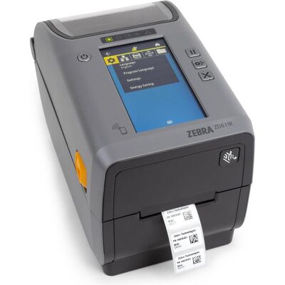 Zebra ZD611R, 12 Punkte(300dpi), Disp. (Farbe), RFID,BT, WLAN, Thermotransfer (300 dpi), Etikettendrucker, Mehrfarbig Zebra ZD611R, 12 Punkte(300dpi), Disp. (Farbe), RFID,BT, WLAN, Thermotransfer (300 dpi), Etikettendrucker, Mehrfarbig