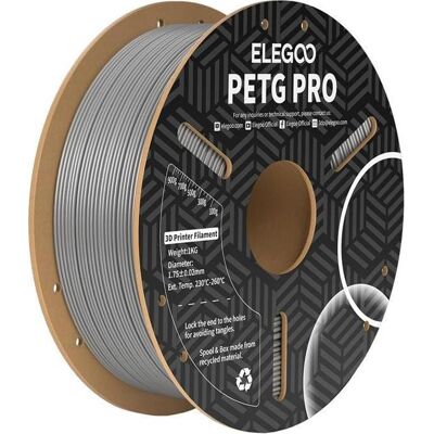 Elegoo Filament PETG Pro (Szary) (PETG, 1.75 mm, 1000 g), 3D Filament, Grau Elegoo Filament PETG Pro (Szary) (PETG, 1.75 mm, 1000 g), 3D Filament, Grau