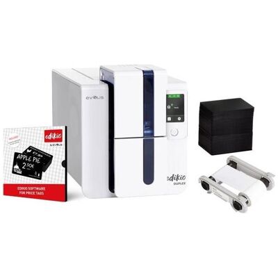 Evolis Edikio Duplex Price Tag solution beidseitig 12 Punkte/mm 300dpi USB - Drucker - (300 dpi), Etikettendrucker, Weiss Evolis Edikio Duplex Price Tag solution beidseitig 12 Punkte/mm 300dpi USB - Drucker - (300 dpi), Etikettendrucker, Weiss