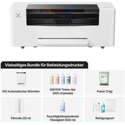 XTool Apparel Printer incl. Oven - Ready2Use (Farbe), Drucker, Schwarz, Weiss XTool Apparel Printer incl. Oven - Ready2Use (Farbe), Drucker, Schwarz, Weiss