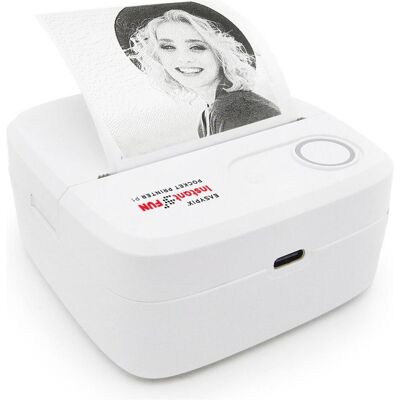 Easypix InstantFUN Pocket Printer P1 (Thermodirekt, Schwarz-Weiss), Drucker, Weiss Easypix InstantFUN Pocket Printer P1 (Thermodirekt, Schwarz-Weiss), Drucker, Weiss