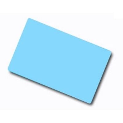 Artdev Plastikkarte - 86 x 54mm, 30mil, 0.76mm (blanko) - hellblau, Drucker Zubehör Artdev Plastikkarte - 86 x 54mm, 30mil, 0.76mm (blanko) - hellblau, Drucker Zubehör