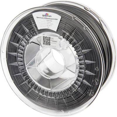 Spectrum Filaments 81446 FlameGuard ASA 275 Filament ASA flammhemmend, hitzebest (ASA, 1000 g, 1.75 mm), Filament, Silber Spectrum Filaments 81446 FlameGuard ASA 275 Filament ASA flammhemmend, hitzebest (ASA, 1000 g, 1.75 mm), Filament, Silber