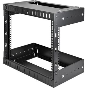 StarTech Open Frame Geräte Rack (8 HE, 19 Zoll Rack), Serverschrank, Schwarz StarTech Open Frame Geräte Rack (8 HE, 19 Zoll Rack), Serverschrank, Schwarz