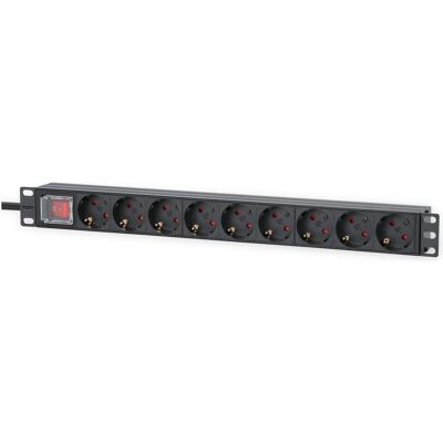 Intellinet 19" 9-fach Steckdosenleiste / PDU, Schutzkontakt, 1 HE, USV Zubehör Intellinet 19" 9-fach Steckdosenleiste / PDU, Schutzkontakt, 1 HE, USV Zubehör