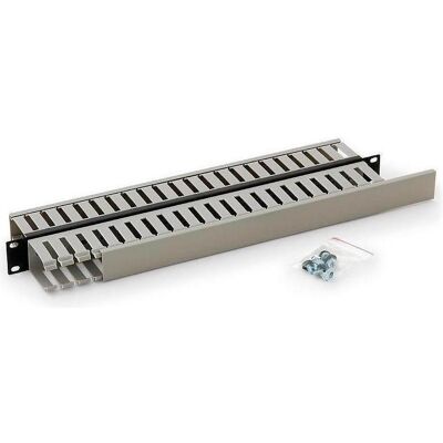 Triton RAB-VP-X03-A1 - Blindplatte 1HE mit doppelseitige-Kunststoffkabelkanal, schwarz, Serverschrank Zubehör, Schwarz Triton RAB-VP-X03-A1 - Blindplatte 1HE mit doppelseitige-Kunststoffkabelkanal, schwarz, Serverschrank Zubehör, Schwarz