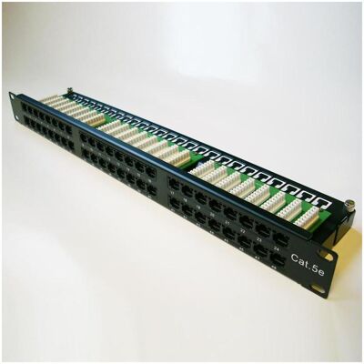 OEM DATACOM Patch panel 48p. Cat5e 1U BK 8x6p. Modul, UTP, 19", Server Zubehör, Schwarz OEM DATACOM Patch panel 48p. Cat5e 1U BK 8x6p. Modul, UTP, 19", Server Zubehör, Schwarz