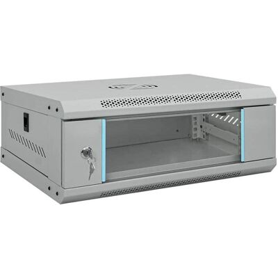 vidaXL Marsenor (4 HE, 19 Zoll Rack), Serverschrank, Grau, Schwarz vidaXL Marsenor (4 HE, 19 Zoll Rack), Serverschrank, Grau, Schwarz