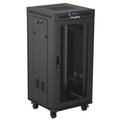 Lanberg 19" 24U 600x600 freist. LCD perfor.Tür V2 (FlatP.)sw (Speditionsversand) (24 HE, 19 Zoll Rack), Serverschrank, Schwarz Lanberg 19" 24U 600x600 freist. LCD perfor.Tür V2 (FlatP.)sw (Speditionsversand) (24 HE, 19 Zoll Rack), Serverschrank, Schwarz
