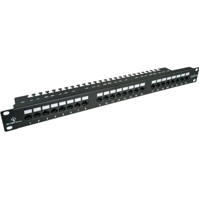 Alantec PK001 24-Port Cat.6 Patchpanel - 1U Rackmontage Alantec PK001 24-Port Cat.6 Patchpanel - 1U Rackmontage