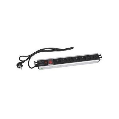OEM 19" napájecí panel OC 5x230V+2xIEC 2m PPO SW Black, USV Zubehör OEM 19" napájecí panel OC 5x230V+2xIEC 2m PPO SW Black, USV Zubehör