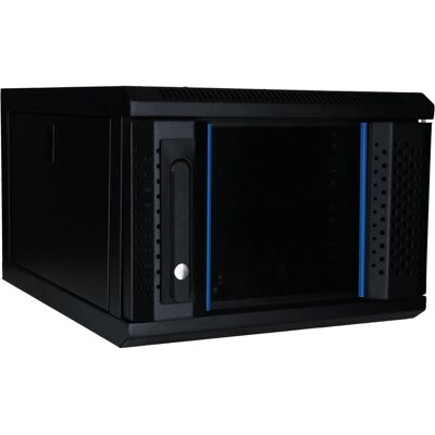 Dsit 4 HE, 10” Serverschrank, mit Glastür, (BxTxH) 370x450x264mm (4 HE, 10 Zoll Rack), Serverschrank, Schwarz Dsit 4 HE, 10” Serverschrank, mit Glastür, (BxTxH) 370x450x264mm (4 HE, 10 Zoll Rack), Serverschrank, Schwarz