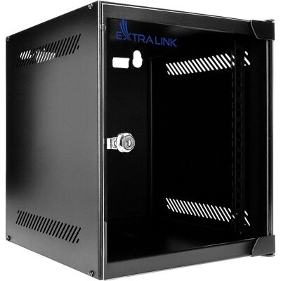 Extralink LITE 6U 10" 280X310 WANDMONTIERTER RACKMOUNT-SCHRANK SCHWARZ (6 HE, 10 Zoll Rack), Serverschrank, Schwarz Extralink LITE 6U 10" 280X310 WANDMONTIERTER RACKMOUNT-SCHRANK SCHWARZ (6 HE, 10 Zoll Rack), Serverschrank, Schwarz