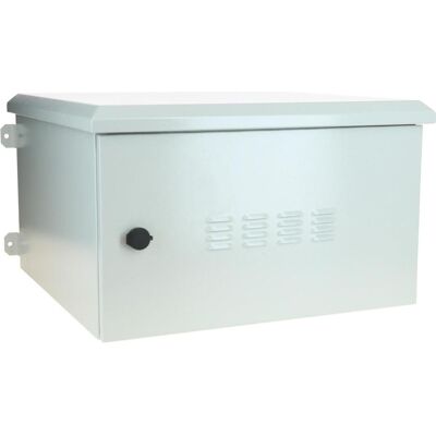 Dsit 6U outdoor patchkast / serverbehuizing voor wandmontage IP55 - 600x600x368mm - 19 inch (6 HE, 19 Zoll Rack), Serverschrank, Weiss Dsit 6U outdoor patchkast / serverbehuizing voor wandmontage IP55 - 600x600x368mm - 19 inch (6 HE, 19 Zoll Rack), Serverschrank, Weiss