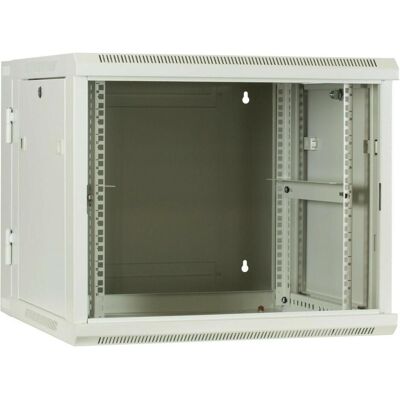 Dsit witte wandkast (kantelbaar) met glazen deur 600x600x500mm (9 HE, 19 Zoll Rack), Serverschrank, Grau, Weiss Dsit witte wandkast (kantelbaar) met glazen deur 600x600x500mm (9 HE, 19 Zoll Rack), Serverschrank, Grau, Weiss