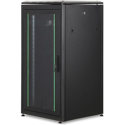 Digitus Dn-19 22u-6/6-B-1 (22 HE, 19 Zoll Rack), Serverschrank, Schwarz Digitus Dn-19 22u-6/6-B-1 (22 HE, 19 Zoll Rack), Serverschrank, Schwarz