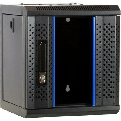 Dsit 6 HE, 25,40cm (10"") Serverschrank, mit Glastür (BxTxH) 312x310x352mm (6 HE, 10 Zoll Rack), Serverschrank, Schwarz Dsit 6 HE, 25,40cm (10"") Serverschrank, mit Glastür (BxTxH) 312x310x352mm (6 HE, 10 Zoll Rack), Serverschrank, Schwarz