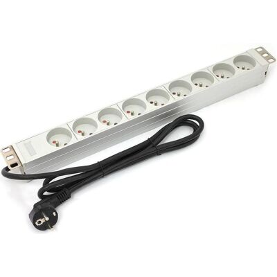 ACT ASSMANN Electronic A-19-STRIP-3-IMP 9AC-Ausgänge 1U Weiss Stromverteilereinheit (PDU), USV Zubehör ACT ASSMANN Electronic A-19-STRIP-3-IMP 9AC-Ausgänge 1U Weiss Stromverteilereinheit (PDU), USV Zubehör